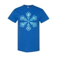 thumbnail image 1 of Inktastic Icy Blue Winter Snowflake T-Shirt, 1 of 5