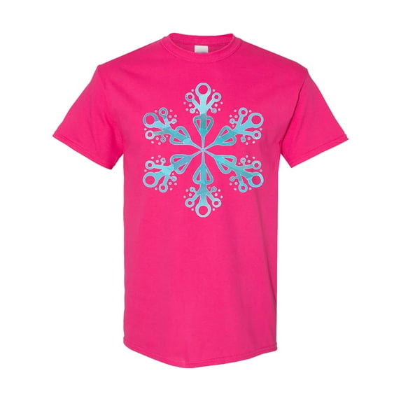 Inktastic Icy Blue Winter Snowflake T-Shirt