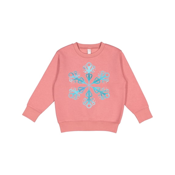Inktastic Icy Blue Winter Snowflake Toddler Sweatshirt