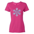 thumbnail image 1 of Inktastic Icy Blue Winter Snowflake Women's T-Shirt, 1 of 5