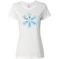 thumbnail image 1 of Inktastic Icy Blue Winter Snowflake Women's T-Shirt, 1 of 5