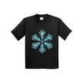 thumbnail image 1 of Inktastic Icy Blue Winter Snowflake Youth T-Shirt, 1 of 5