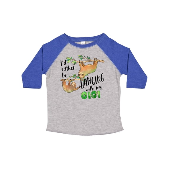 Inktastic Id Rather Be Hanging with My Gigi- Cute Sloths Boys or Girls Toddler T-Shirt