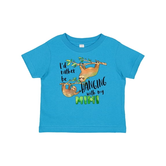 Inktastic Id Rather Be Hanging with My Mimi Cute Sloths Boys or Girls Baby T-Shirt