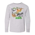 thumbnail image 1 of Inktastic Id Rather Be Hanging with my Mimi- Cute Sloths Long Sleeve Youth T-Shirt, 1 of 5