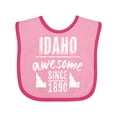 thumbnail image 1 of Inktastic Idaho Awesome Since 1890 Boys or Girls Baby Bib, 1 of 4
