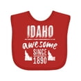 thumbnail image 1 of Inktastic Idaho Awesome Since 1890 Boys or Girls Baby Bib, 1 of 4