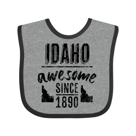 Inktastic Idaho Awesome Since 1890 Boys or Girls Baby Bib