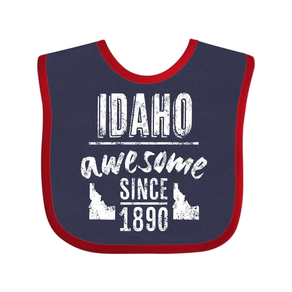 Inktastic Idaho Awesome Since 1890 Boys or Girls Baby Bib