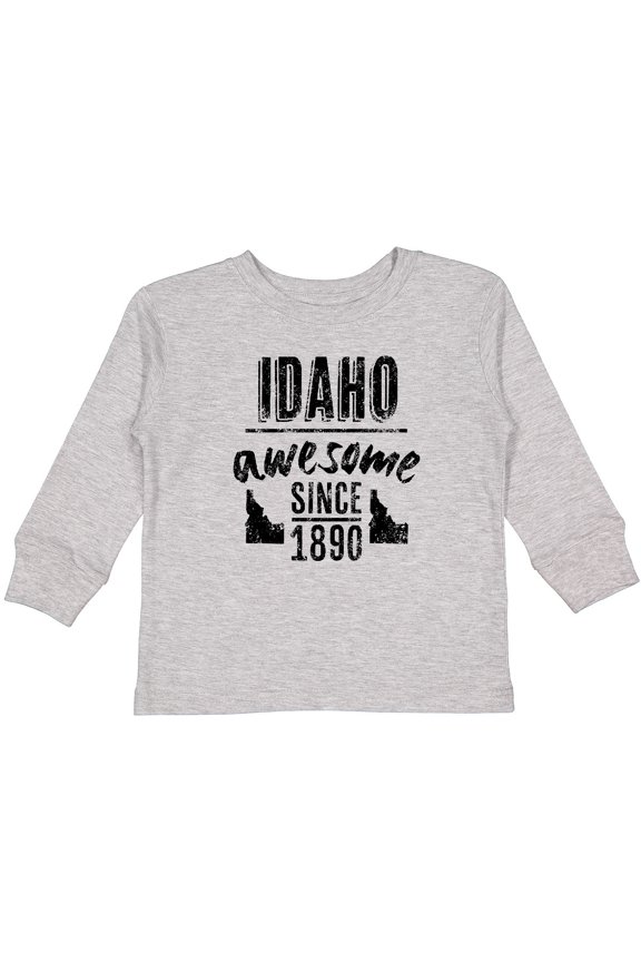 Idaho Awesome Since 1890 Boys or Girls Long Sleeve Toddler T-Shirt