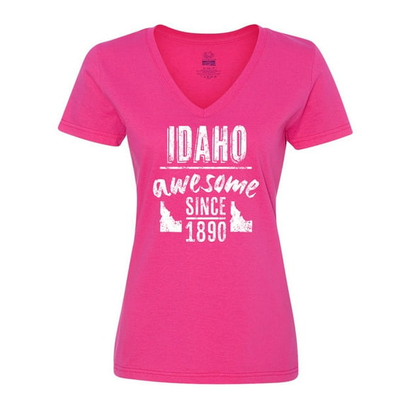Inktastic Idaho Awesome Since 1890 Women's V-Neck T-Shirt