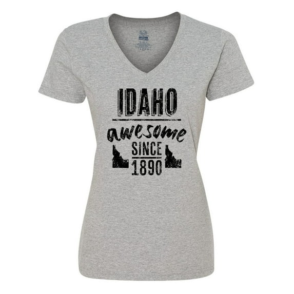 Inktastic Idaho Awesome Since 1890 Women's V-Neck T-Shirt