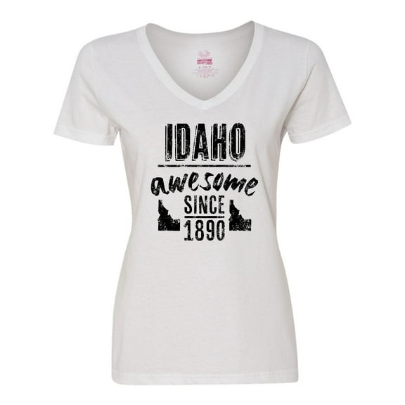 Inktastic Idaho Awesome Since 1890 Women's V-Neck T-Shirt