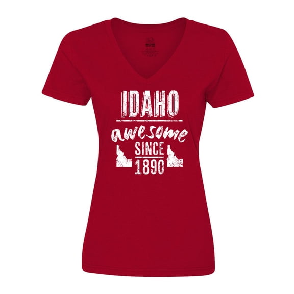 Inktastic Idaho Awesome Since 1890 Women's V-Neck T-Shirt
