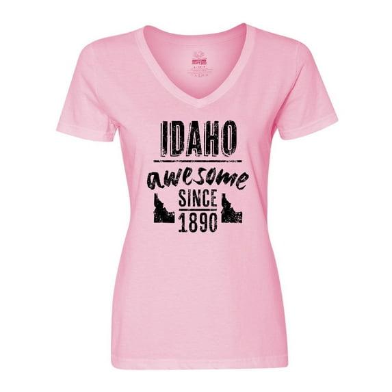 Inktastic Idaho Awesome Since 1890 Women's V-Neck T-Shirt
