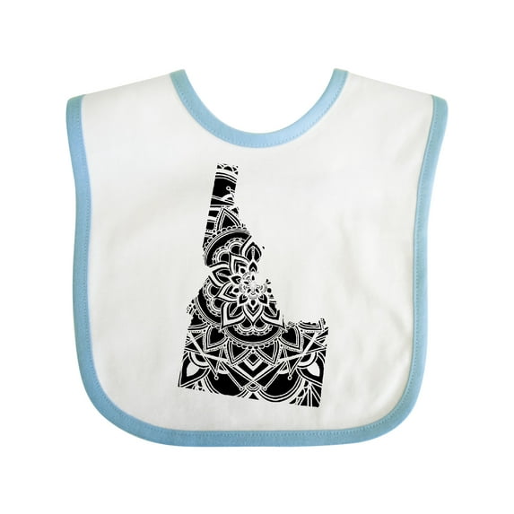 Inktastic Idaho Silhouette Mandala Boys or Girls Baby Bib