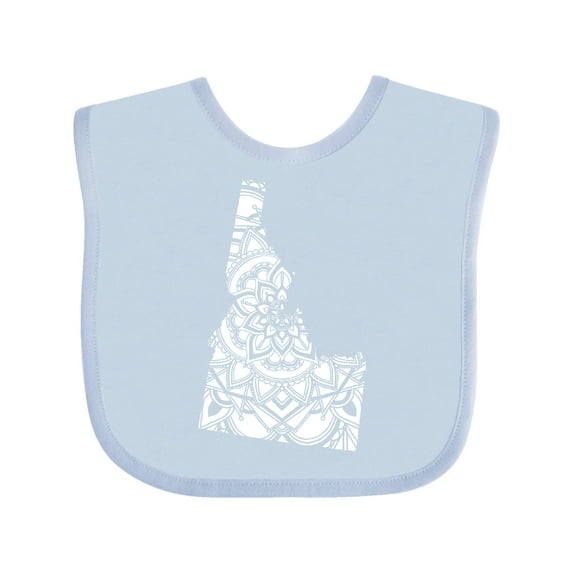 Inktastic Idaho Silhouette Mandala Boys or Girls Baby Bib