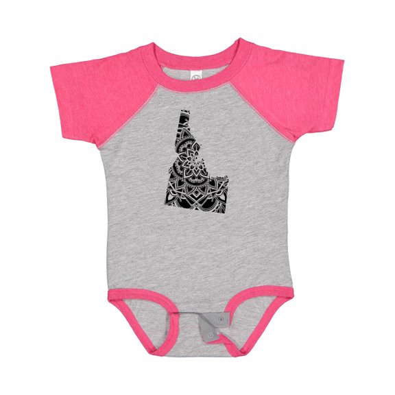 Inktastic Idaho Silhouette Mandala Boys or Girls Baby Bodysuit