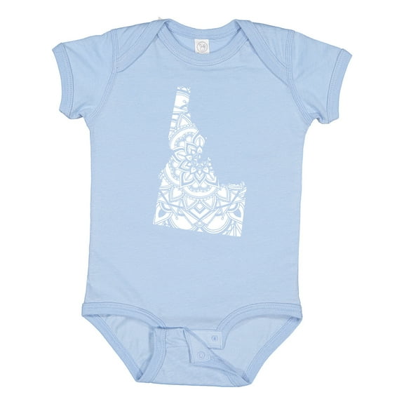 Inktastic Idaho Silhouette Mandala Boys or Girls Baby Bodysuit
