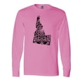 thumbnail image 1 of Inktastic Idaho Silhouette Mandala Long Sleeve T-Shirt, 1 of 5