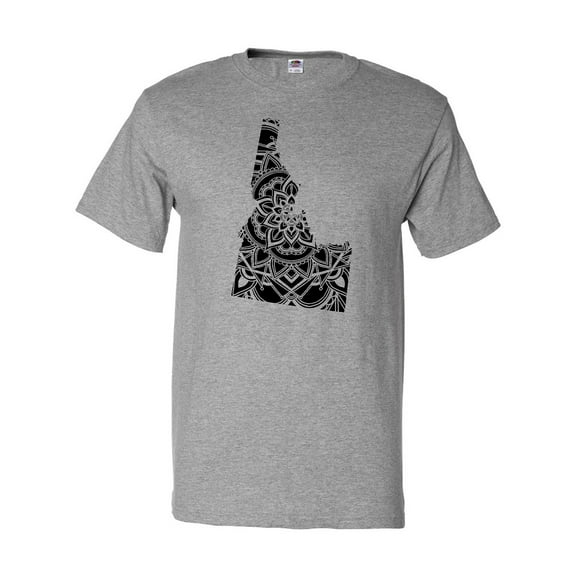 Inktastic Idaho Silhouette Mandala T-Shirt
