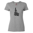 thumbnail image 1 of Inktastic Idaho Silhouette Mandala Women's T-Shirt, 1 of 5