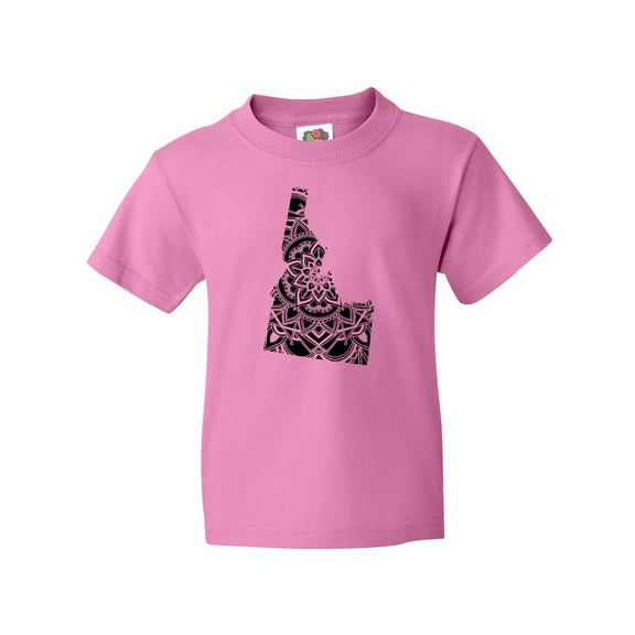 Inktastic Idaho Silhouette Mandala Youth T-Shirt