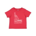 thumbnail image 1 of Inktastic Idaho State Word Salad Boys or Girls Toddler T-Shirt, 1 of 5