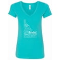 thumbnail image 1 of Inktastic Idaho State Word Salad Women's V-Neck T-Shirt, 1 of 5