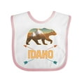 thumbnail image 1 of Inktastic Idaho Vacation Bear Silhouette Boys or Girls Baby Bib, 1 of 4