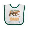 thumbnail image 1 of Inktastic Idaho Vacation Bear Silhouette Boys or Girls Baby Bib, 1 of 4