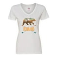 thumbnail image 1 of Inktastic Idaho Vacation Bear Silhouette Women's V-Neck T-Shirt, 1 of 5