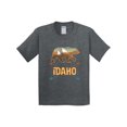 thumbnail image 1 of Inktastic Idaho Vacation Bear Silhouette Youth T-Shirt, 1 of 5
