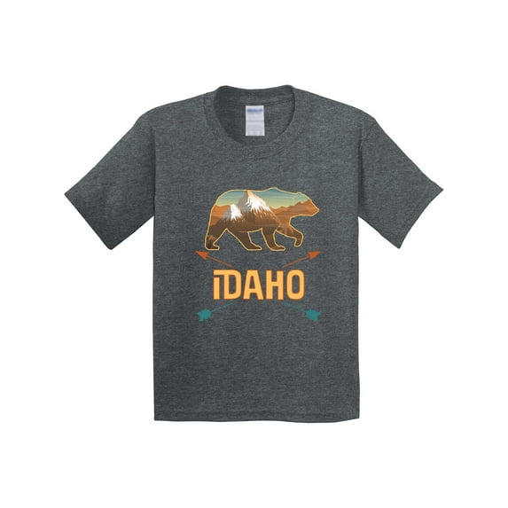 Inktastic Idaho Vacation Bear Silhouette Youth T-Shirt