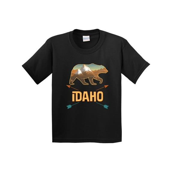 Inktastic Idaho Vacation Bear Silhouette Youth T-Shirt
