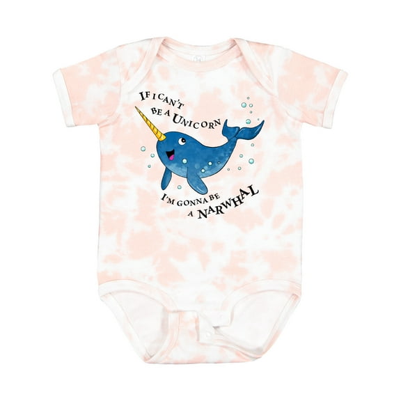 Inktastic If I Can't Be a Unicorn, I'm Gonna Be a Narwhal Boys or Girls Baby Bodysuit