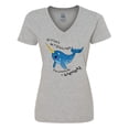 thumbnail image 1 of Inktastic If I Can't Be a Unicorn, I'm Gonna Be a Narwhal Women's V-Neck T-Shirt, 1 of 5
