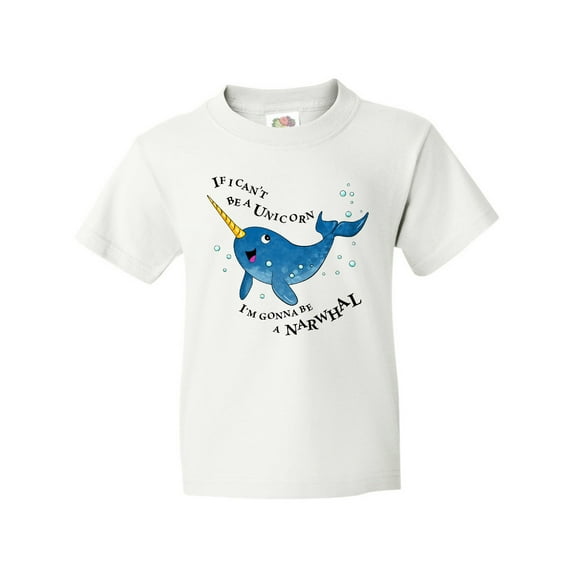 Inktastic If I Can't Be a Unicorn, I'm Gonna Be a Narwhal Youth T-Shirt