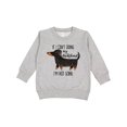 thumbnail image 1 of Inktastic If I Can't Bring My Dachshund, I'm Not Going Toddler Sweatshirt, 1 of 4