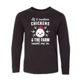 thumbnail image 1 of Inktastic If It Involves Chickens & The Farm Count me in Long Sleeve Youth T-Shirt, 1 of 5