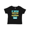 thumbnail image 1 of Inktastic If Mom Says No, My Grandma Will Say Yes Boys or Girls Baby T-Shirt, 1 of 5