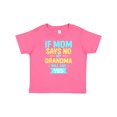 thumbnail image 1 of Inktastic If Mom Says No, My Grandma Will Say Yes Boys or Girls Baby T-Shirt, 1 of 5
