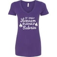 thumbnail image 1 of Inktastic If Only Sarcasm Burned Calories with Flames Women's V-Neck T-Shirt, 1 of 5