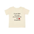 thumbnail image 1 of Inktastic If You Think I'm Cute You Should See My Grandma Boys or Girls Baby T-Shirt, 1 of 5