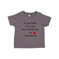 thumbnail image 1 of Inktastic If You Think I'm Cute You Should See My Grandma Boys or Girls Toddler T-Shirt, 1 of 5