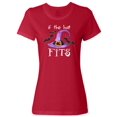 thumbnail image 1 of Inktastic If the Hat Fits Halloween Witch Hat and Bats Women's T-Shirt, 1 of 4