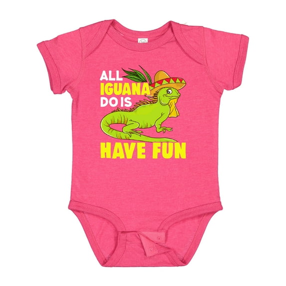 Inktastic Iguana Funny Pet Boys or Girls Baby Bodysuit