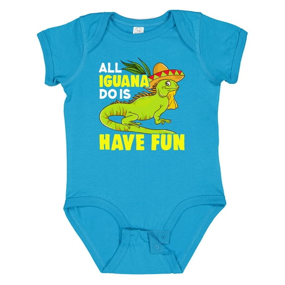 Inktastic Iguana Funny Pet Boys or Girls Baby Bodysuit