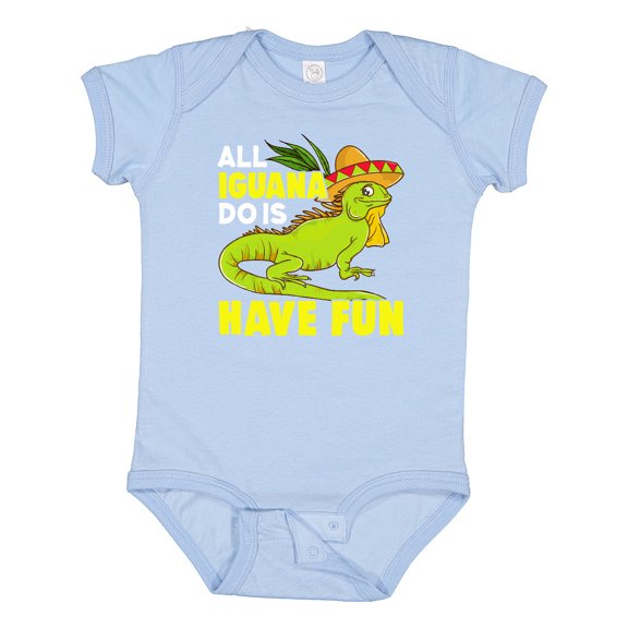 Inktastic Iguana Funny Pet Boys or Girls Baby Bodysuit
