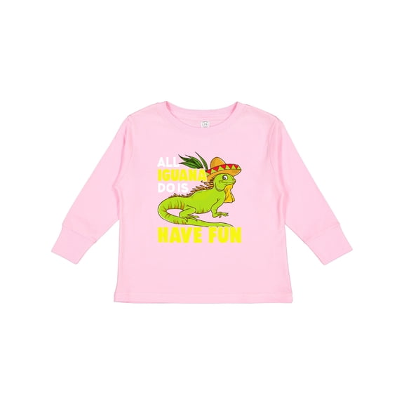 Inktastic Iguana Funny Pet Boys or Girls Long Sleeve Toddler T-Shirt